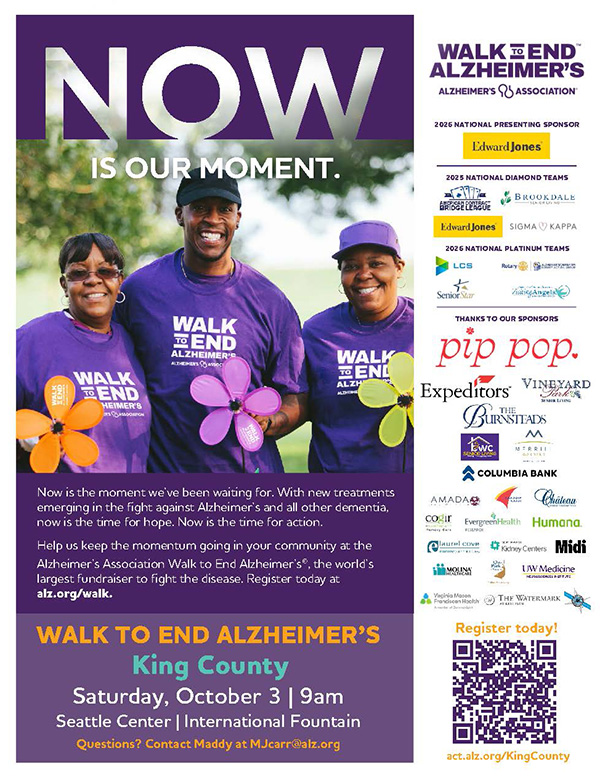 Walk to End Alzheimer's Flyer