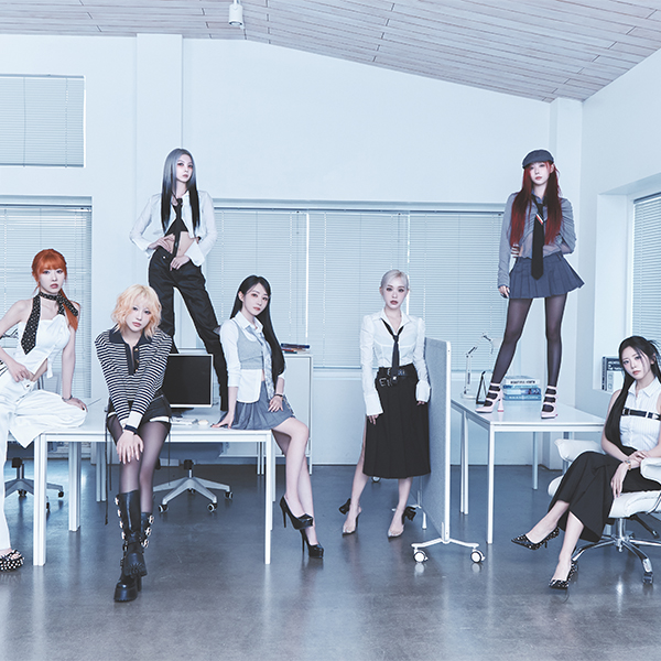 K-Pop Girl Group in an office setting